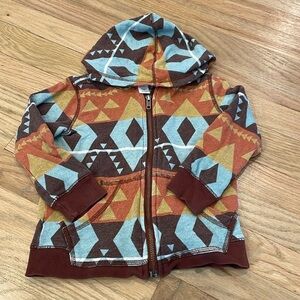 Tea Collection Aztec Print Zip Up Hoodie